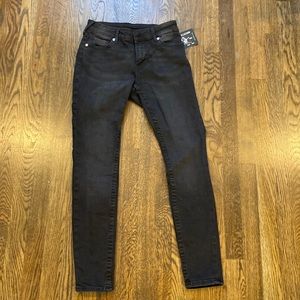True Religion High Rise Skinny Black Jeans